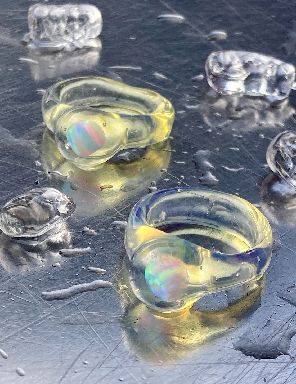 Medium Opal Yellow Ring