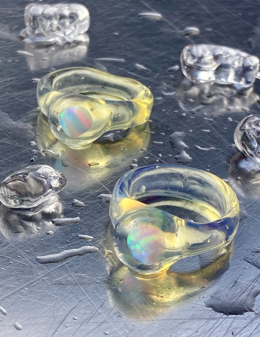 Medium Opal Yellow Ring