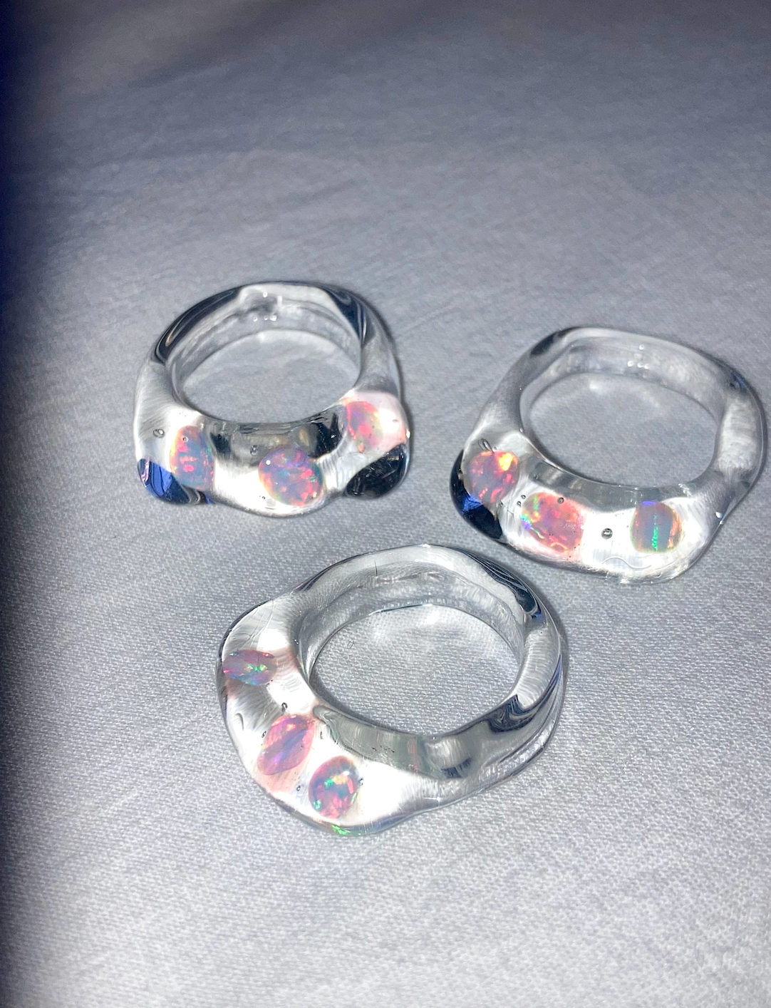 Triple Opal Ring