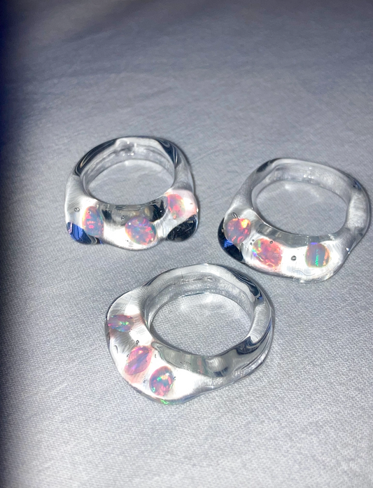 Triple Opal Ring